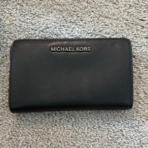 Michael Kors Black Leather Card Holder
